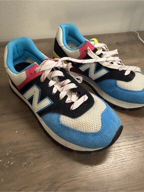 New Balance Blue, Pink & Black Athletic Sneakers